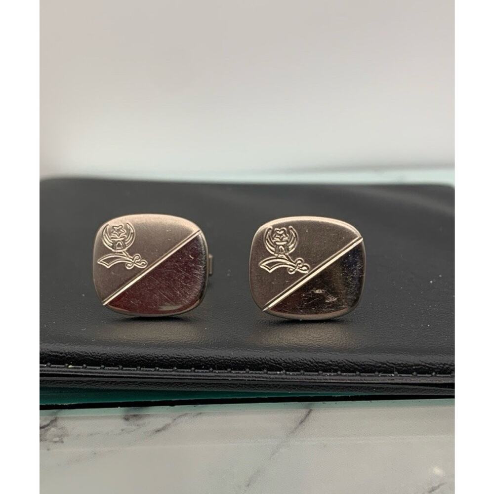 Vintage Silver Tone‎ Masonic shriner cufflinks